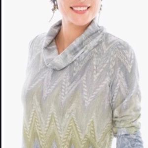 Chico’s Luxe Chevron Printed Top